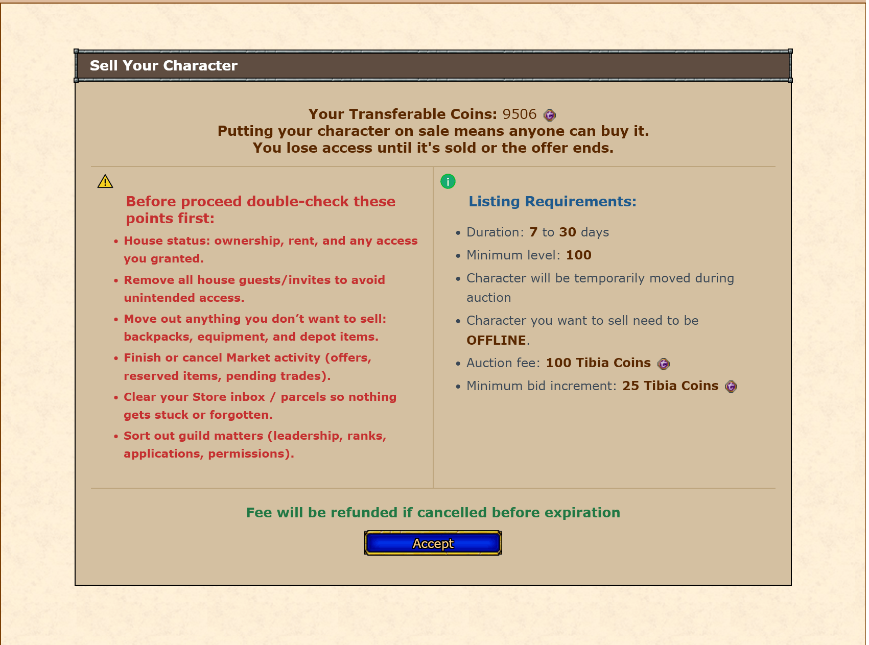 Character Bazaar Preview