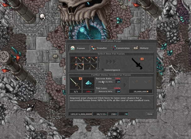 Sliver to Dust Conversion