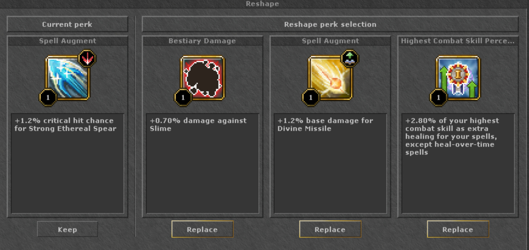 Proficiency Reshape